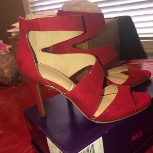 Red Christian Siriano heels